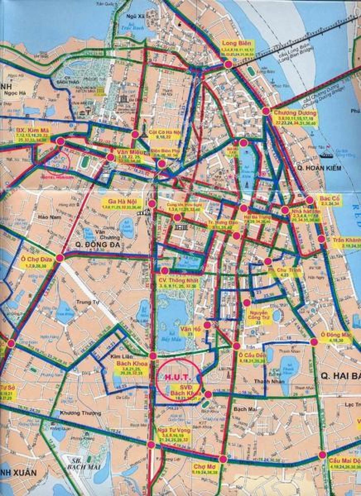 hanoi busruter kort