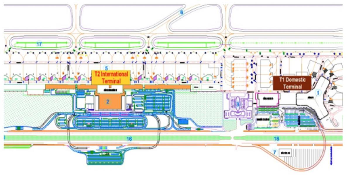 hanoi lufthavn, terminal kort