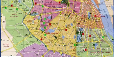 Hanoi kort over vietnam