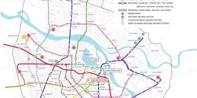 Kort over hanoi metro