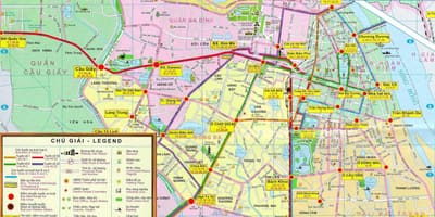 Kort over hanoi offentlig transport