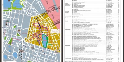 Hanois gamle bydel walking tour kort